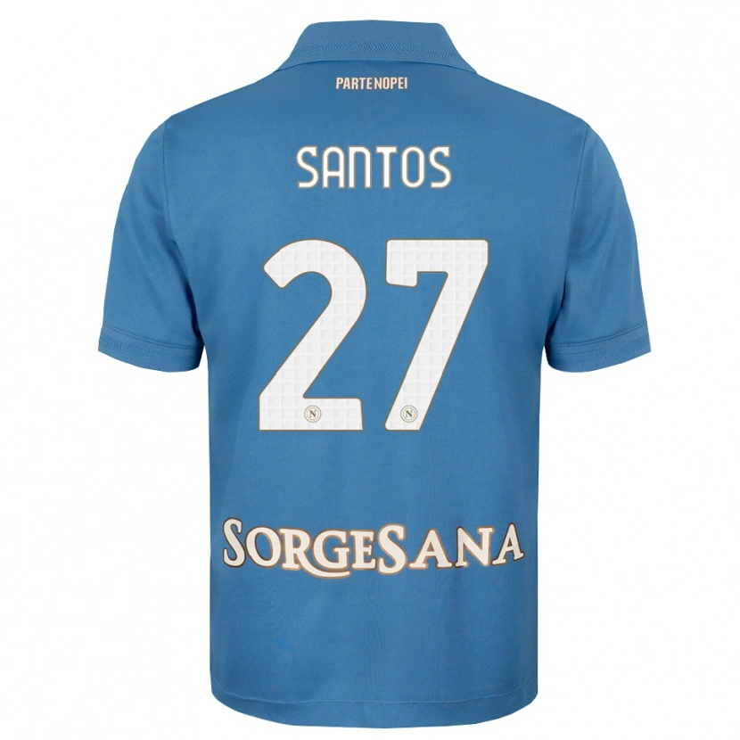 Danxen Kinderen Alisson Santos #27 Haze Blauw Wit Thuisshirt Thuistenue 2026/27 T-Shirt België