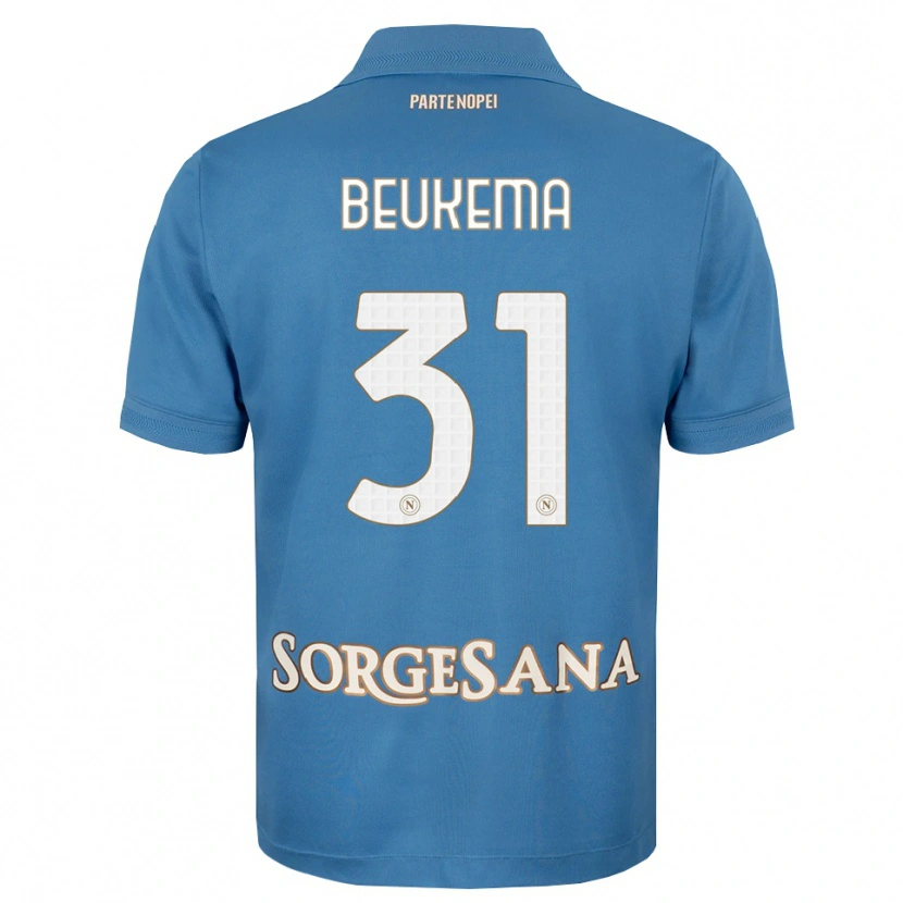 Danxen Kinderen Sam Beukema #31 Haze Blauw Wit Thuisshirt Thuistenue 2026/27 T-Shirt België