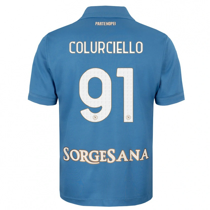 Danxen Kinderen Cristian Colurciello #91 Haze Blauw Wit Thuisshirt Thuistenue 2026/27 T-Shirt België