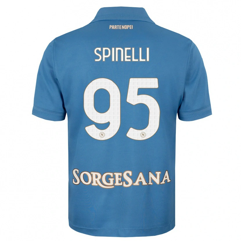 Danxen Kinderen David Spinelli #95 Haze Blauw Wit Thuisshirt Thuistenue 2026/27 T-Shirt België