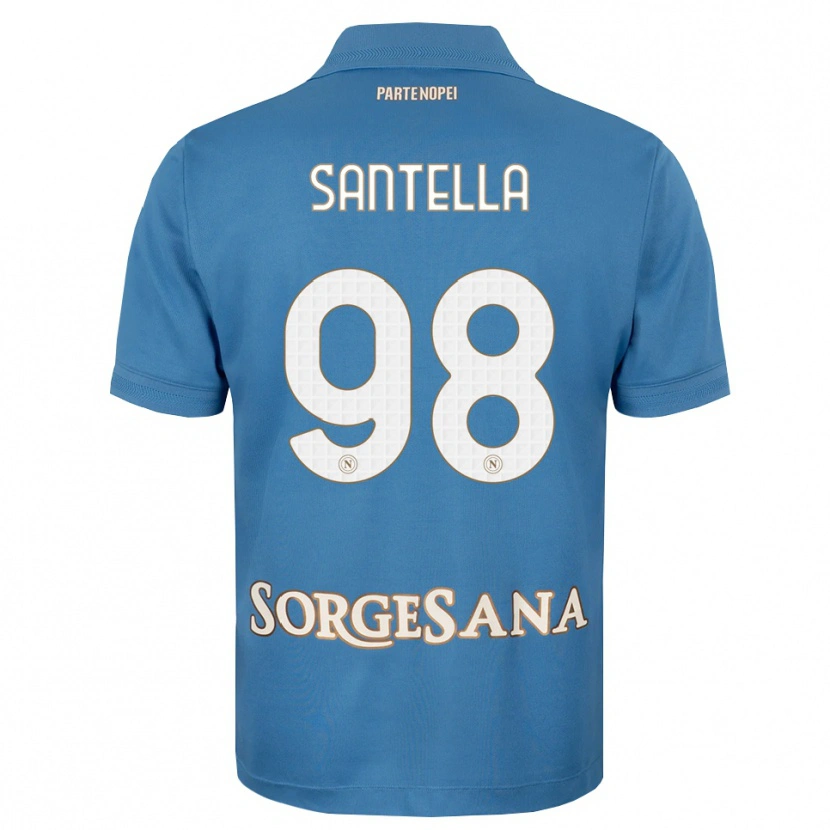 Danxen Kinderen Alessandro Santella #98 Haze Blauw Wit Thuisshirt Thuistenue 2026/27 T-Shirt België