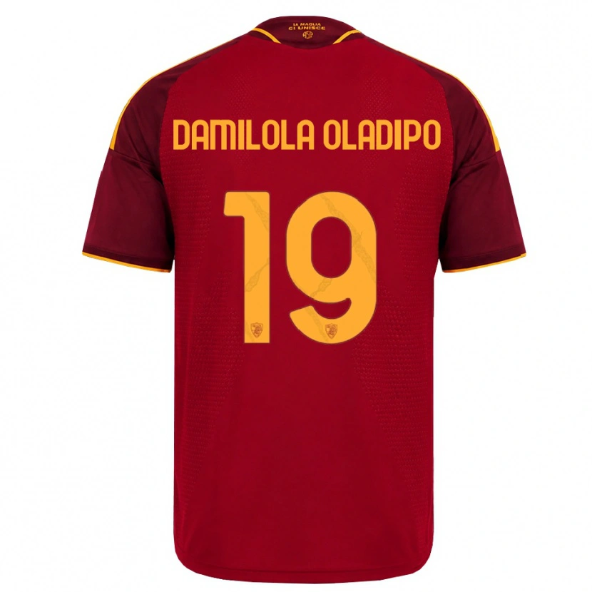 Danxen Kinderen Shukurat Damilola Oladipo #19 Rood Gouden Geel Thuisshirt Thuistenue 2026/27 T-Shirt België