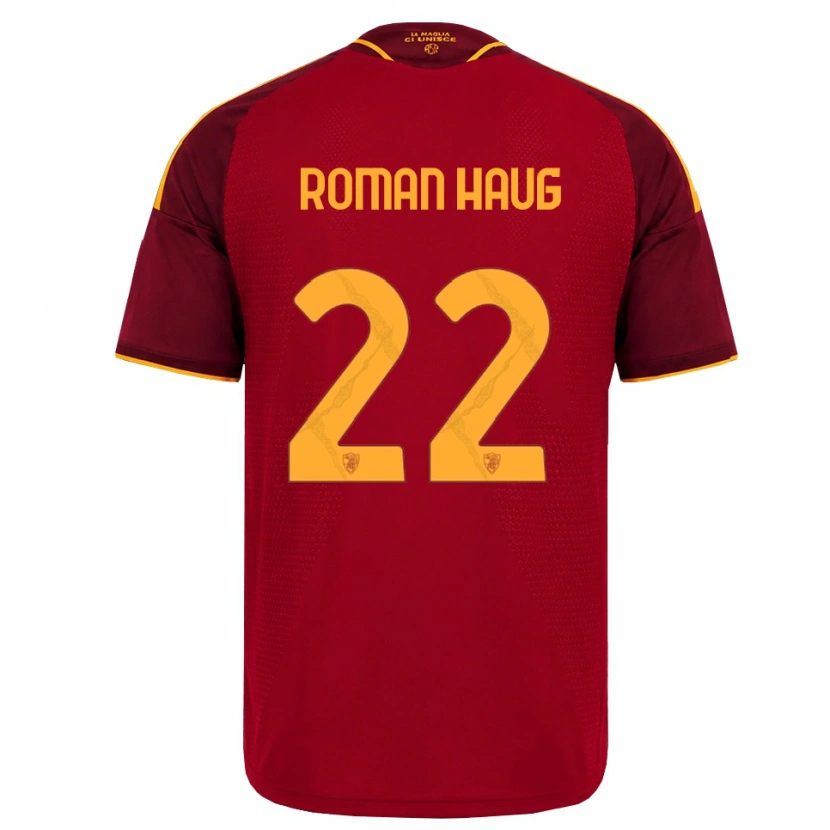 Danxen Kinderen Sophie Roman Haug #22 Rood Gouden Geel Thuisshirt Thuistenue 2026/27 T-Shirt België