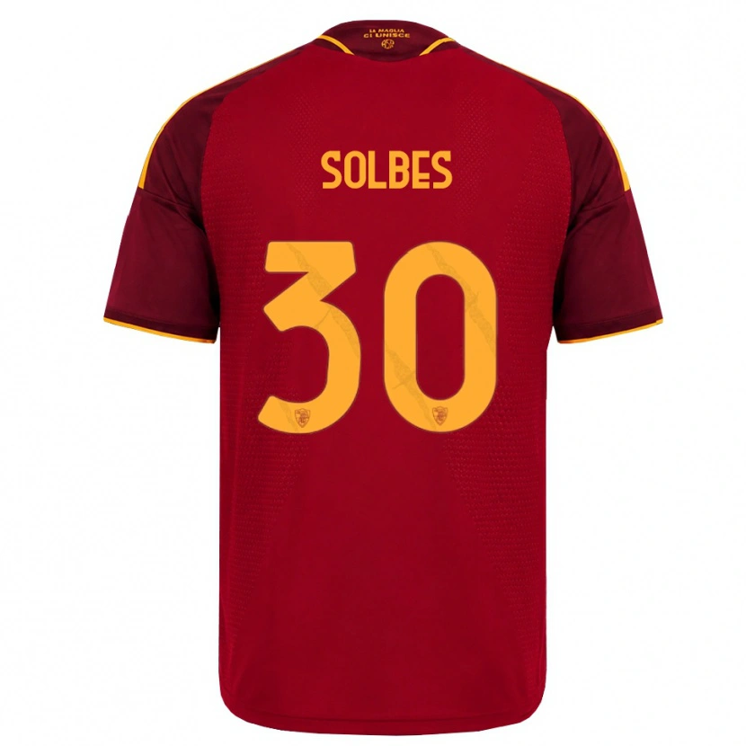 Danxen Kinderen Ricardo Solbes #30 Rood Gouden Geel Thuisshirt Thuistenue 2026/27 T-Shirt België