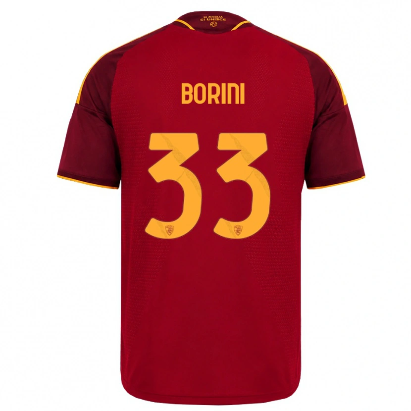 Danxen Kinderen Joyce Borini #33 Rood Gouden Geel Thuisshirt Thuistenue 2026/27 T-Shirt België