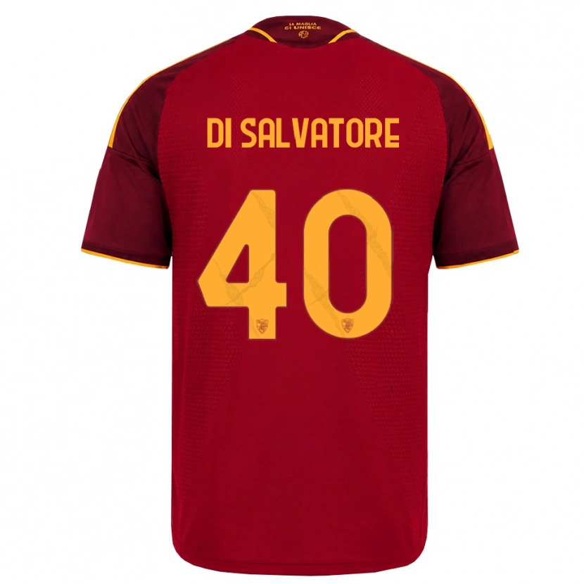 Danxen Kinderen Diego Di Salvatore #40 Rood Gouden Geel Thuisshirt Thuistenue 2026/27 T-Shirt België
