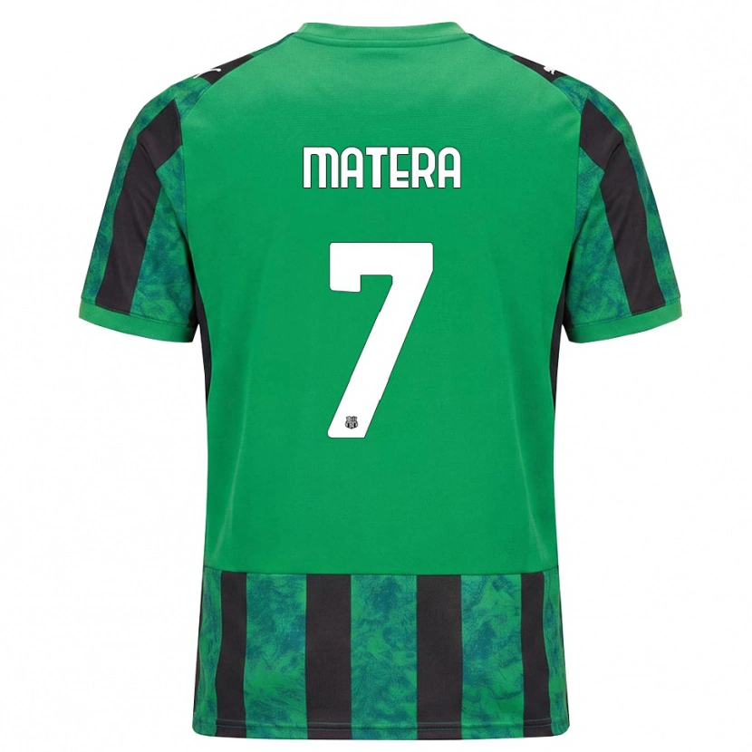 Danxen Kinderen Lorenzo Matera #7 Groen Zwart Wit Thuisshirt Thuistenue 2026/27 T-Shirt België