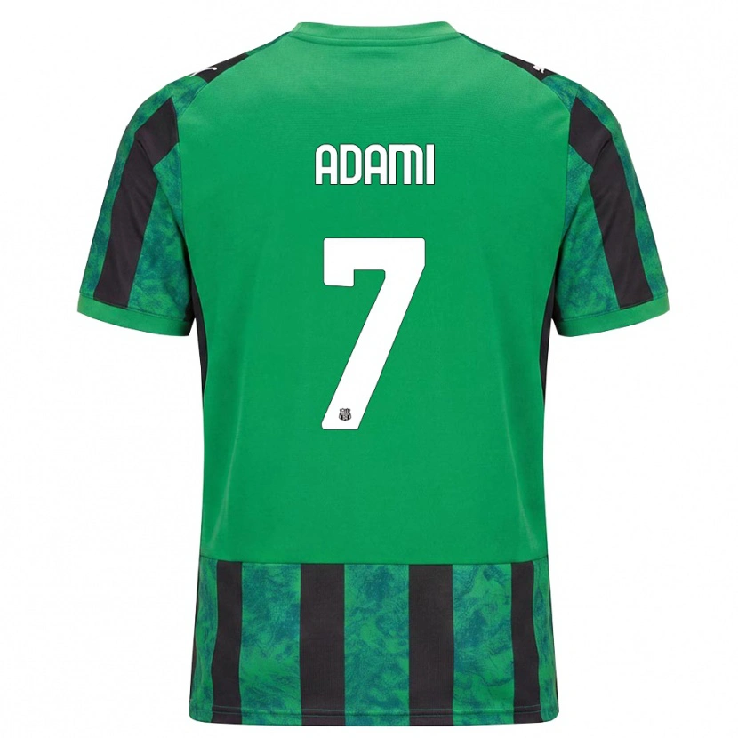 Danxen Kinderen Greta Adami #7 Groen Zwart Wit Thuisshirt Thuistenue 2026/27 T-Shirt België