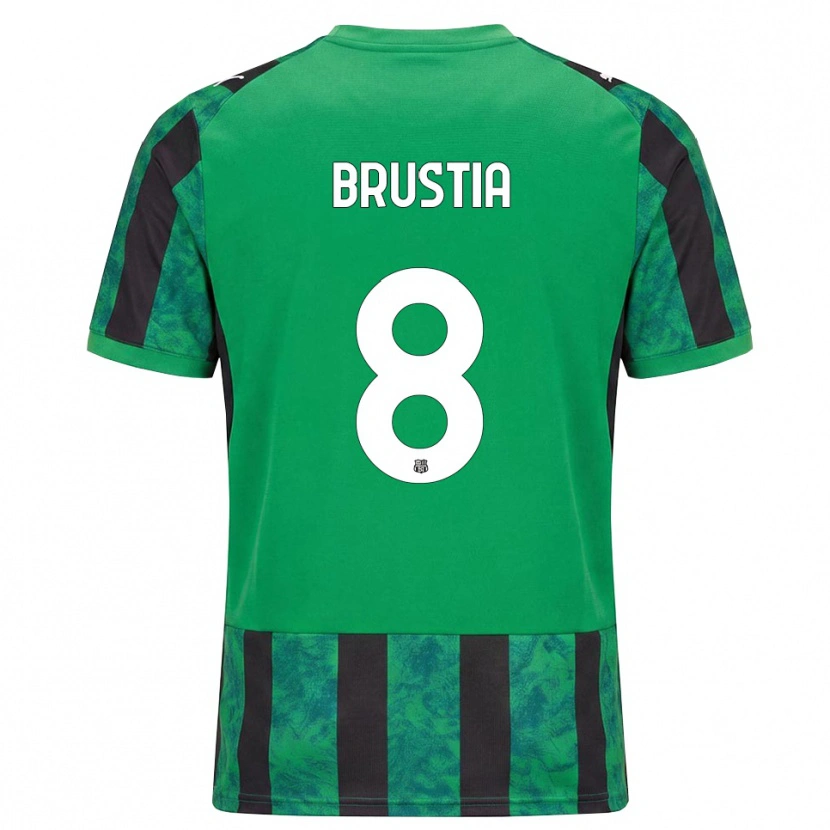 Danxen Kinderen Martina Brustia #8 Groen Zwart Wit Thuisshirt Thuistenue 2026/27 T-Shirt België