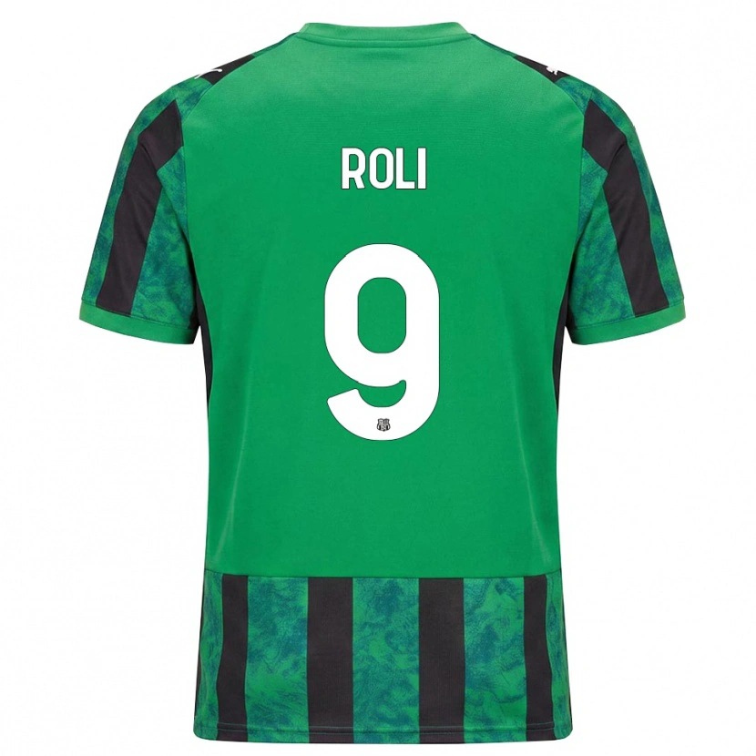 Danxen Kinderen Riccardo Roli #9 Groen Zwart Wit Thuisshirt Thuistenue 2026/27 T-Shirt België