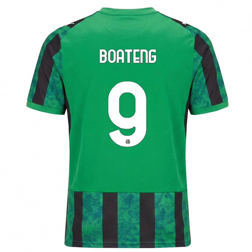 Danxen Kinderen Owen Boateng #9 Groen Zwart Wit Thuisshirt Thuistenue 2026/27 T-Shirt België