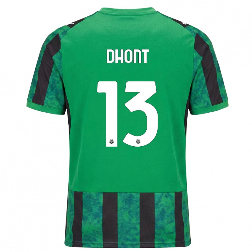 Danxen Kinderen Elena Dhont #13 Groen Zwart Wit Thuisshirt Thuistenue 2026/27 T-Shirt België