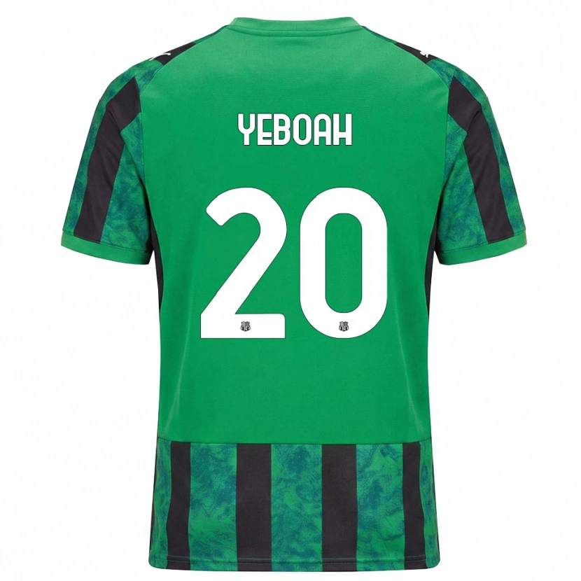 Danxen Kinderen Daniel Yeboah #20 Groen Zwart Wit Thuisshirt Thuistenue 2026/27 T-Shirt België