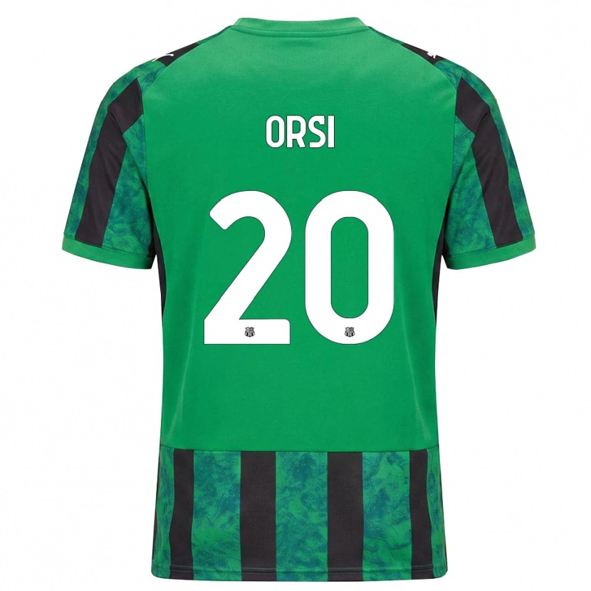 Danxen Kinderen Benedetta Orsi #20 Groen Zwart Wit Thuisshirt Thuistenue 2026/27 T-Shirt België