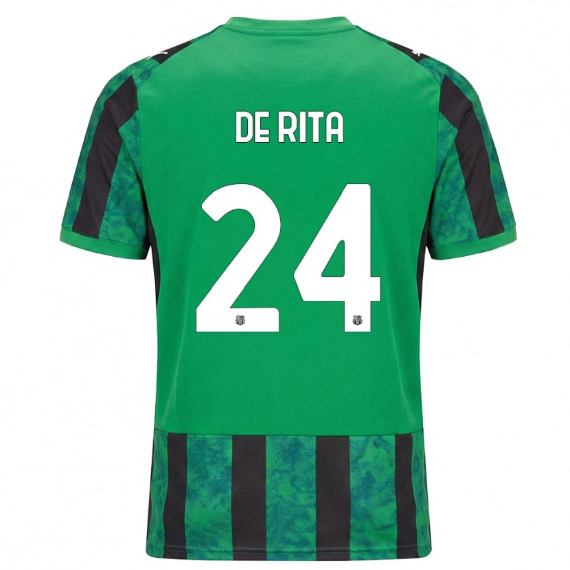 Danxen Kinderen Aurora De Rita #24 Groen Zwart Wit Thuisshirt Thuistenue 2026/27 T-Shirt België
