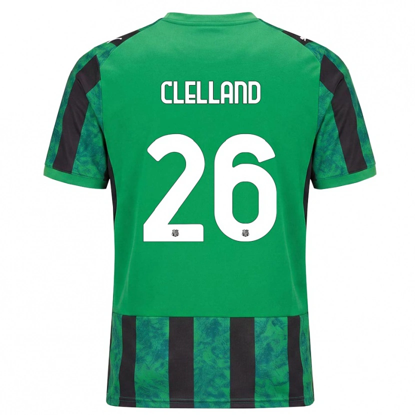 Danxen Kinderen Lana Clelland #26 Groen Zwart Wit Thuisshirt Thuistenue 2026/27 T-Shirt België