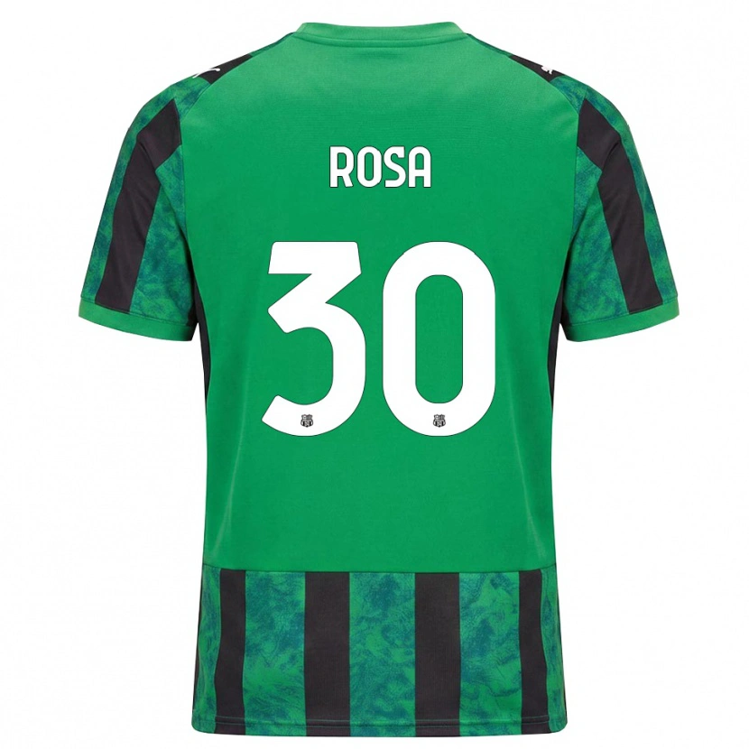 Danxen Kinderen Enrico Rosa #30 Groen Zwart Wit Thuisshirt Thuistenue 2026/27 T-Shirt België