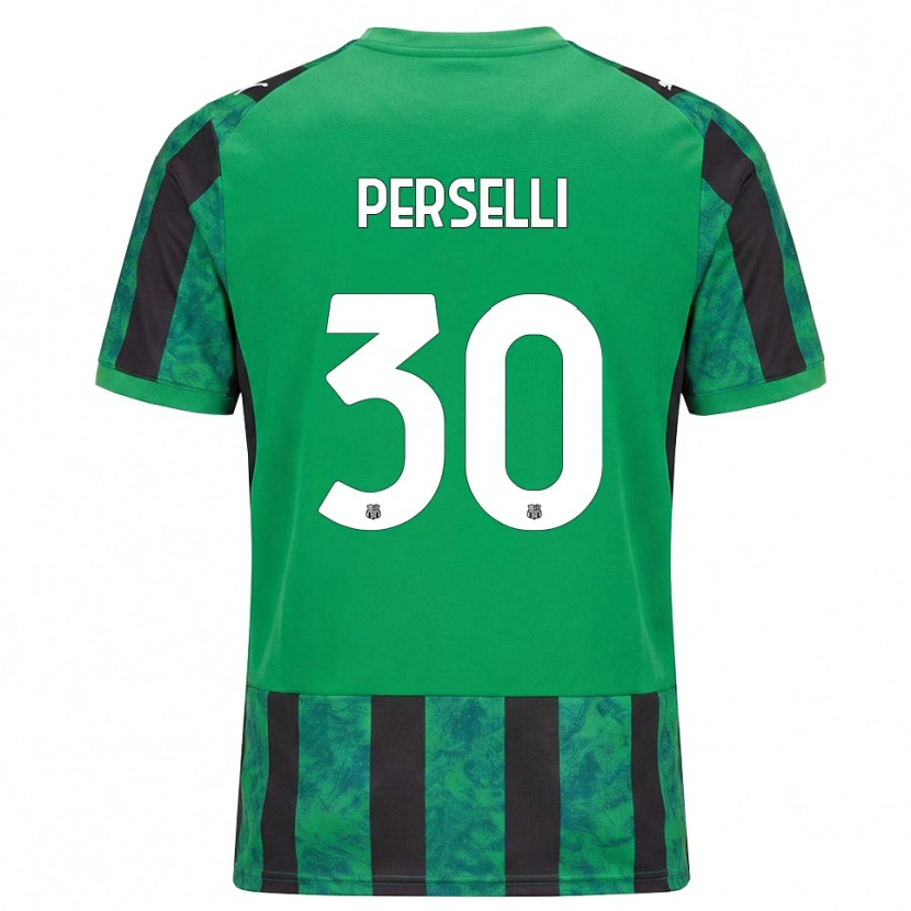 Danxen Kinderen Manuela Perselli #30 Groen Zwart Wit Thuisshirt Thuistenue 2026/27 T-Shirt België