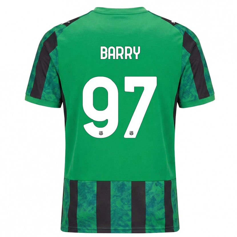 Danxen Kinderen Omar Barry #97 Groen Zwart Wit Thuisshirt Thuistenue 2026/27 T-Shirt België