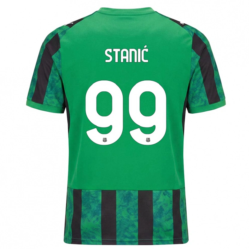 Danxen Kinderen Paulina Stanić #99 Groen Zwart Wit Thuisshirt Thuistenue 2026/27 T-Shirt België