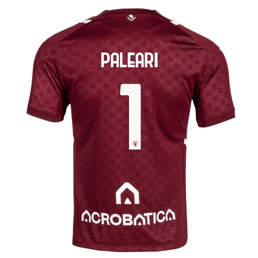 Danxen Kinderen Alberto Paleari #1 Bordeauxrood Wit Thuisshirt Thuistenue 2026/27 T-Shirt België