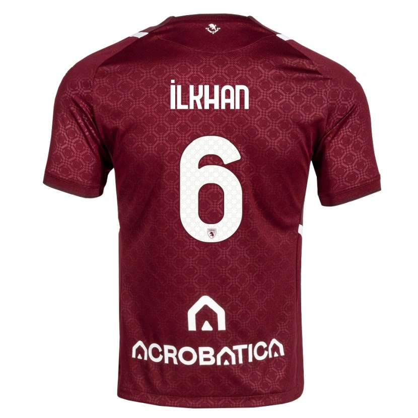 Danxen Kinderen Emirhan İlkhan #6 Bordeauxrood Wit Thuisshirt Thuistenue 2026/27 T-Shirt België