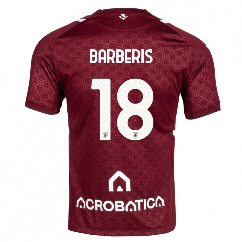 Danxen Kinderen Laura Barberis #18 Bordeauxrood Wit Thuisshirt Thuistenue 2026/27 T-Shirt België