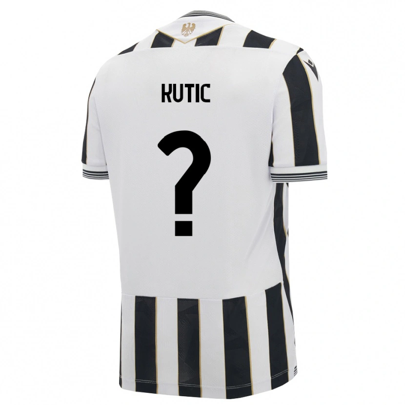 Danxen Kinderen Stefan Kutic #0 Zwart Wit Roze Thuisshirt Thuistenue 2026/27 T-Shirt België