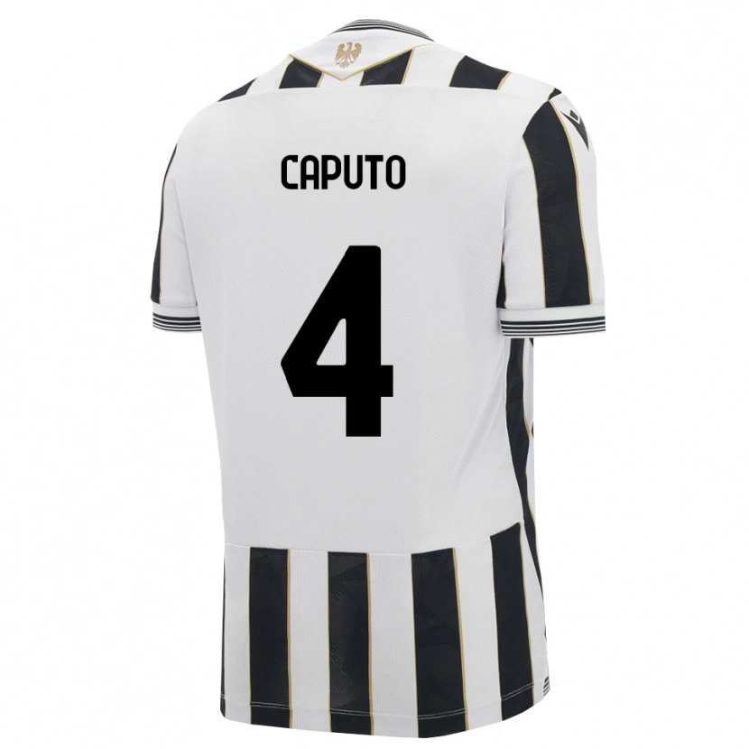 Danxen Kinderen Luigi Caputo #4 Zwart Wit Roze Thuisshirt Thuistenue 2026/27 T-Shirt België