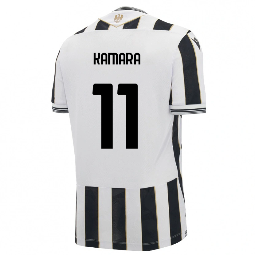 Danxen Kinderen Hassane Kamara #11 Zwart Wit Roze Thuisshirt Thuistenue 2026/27 T-Shirt België