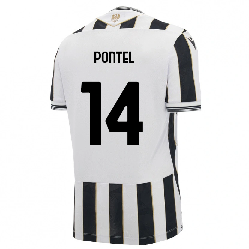 Danxen Kinderen Simone Pontel #14 Zwart Wit Roze Thuisshirt Thuistenue 2026/27 T-Shirt België