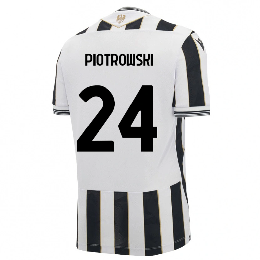 Danxen Kinderen Jakub Piotrowski #24 Zwart Wit Roze Thuisshirt Thuistenue 2026/27 T-Shirt België
