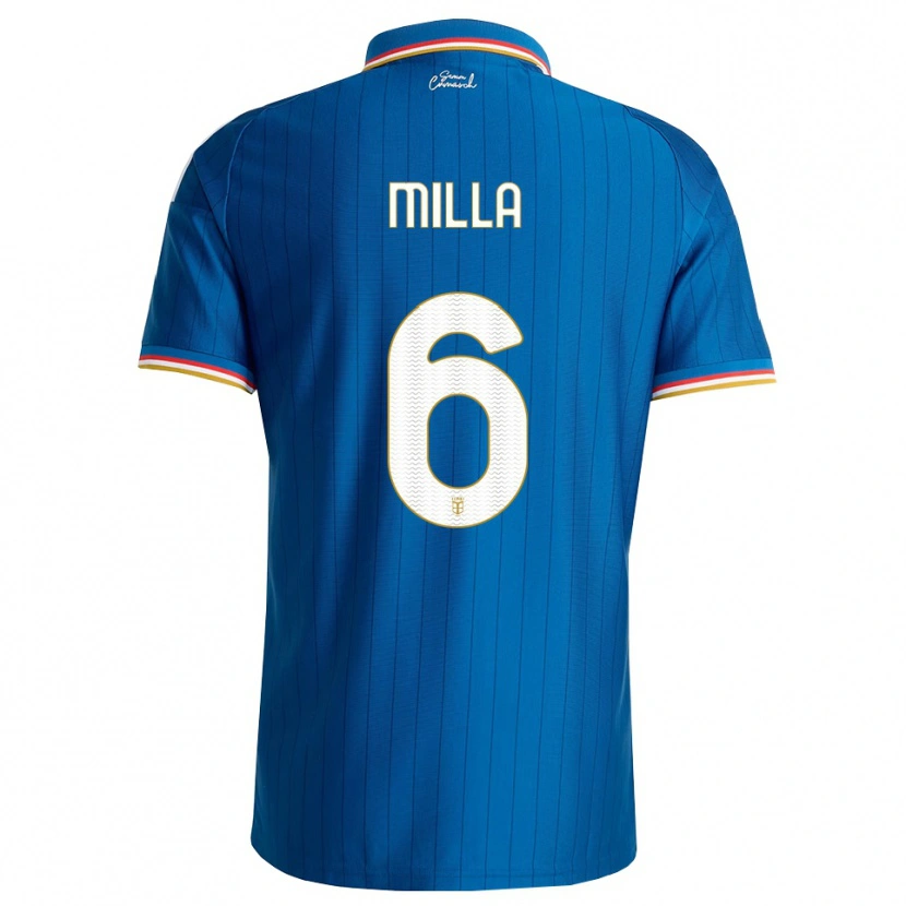 Danxen Kinderen Luis Milla #6 Blauw Wit Rood Thuisshirt Thuistenue 2026/27 T-Shirt België