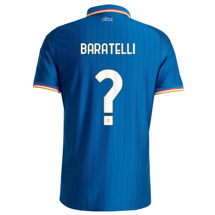 Danxen Kinderen Mattia Baratelli #0 Blauw Wit Rood Thuisshirt Thuistenue 2026/27 T-Shirt België