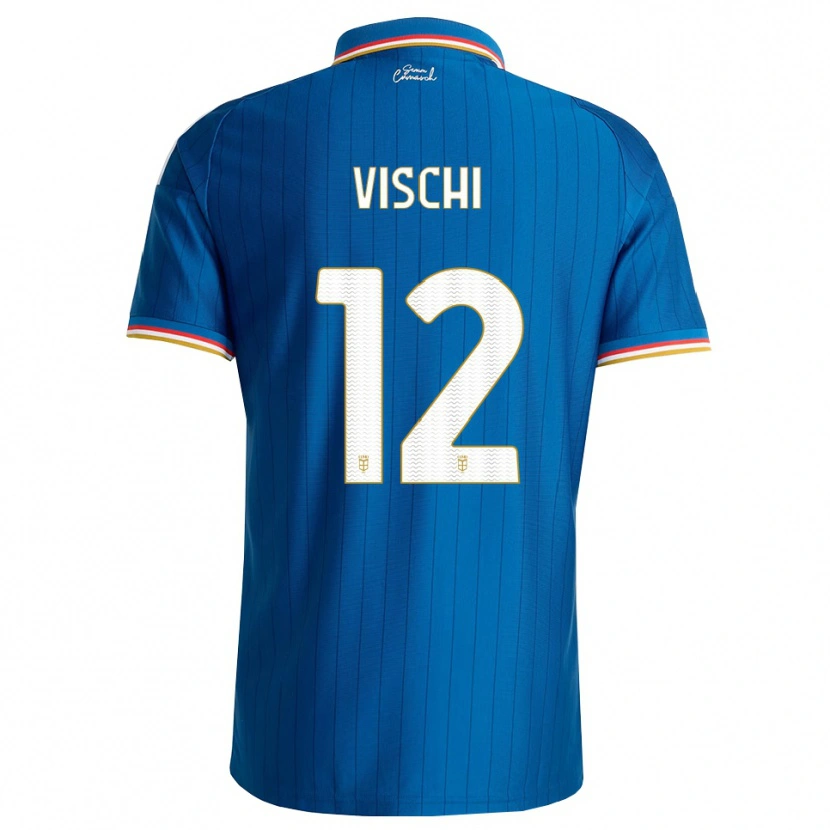 Danxen Kinderen Tommaso Vischi #12 Blauw Wit Rood Thuisshirt Thuistenue 2026/27 T-Shirt België