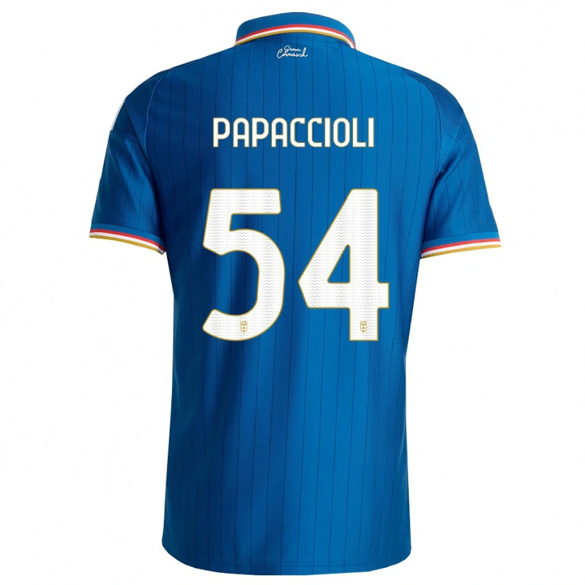 Danxen Kinderen Matteo Papaccioli #54 Blauw Wit Rood Thuisshirt Thuistenue 2026/27 T-Shirt België