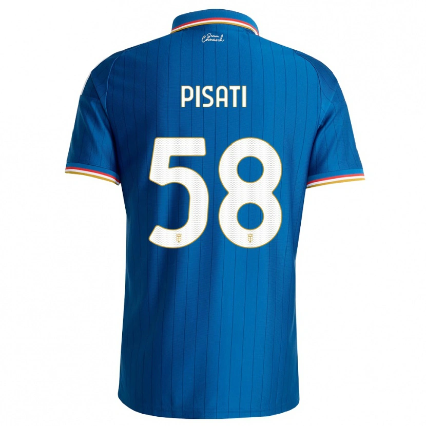 Danxen Kinderen Samuele Pisati #58 Blauw Wit Rood Thuisshirt Thuistenue 2026/27 T-Shirt België