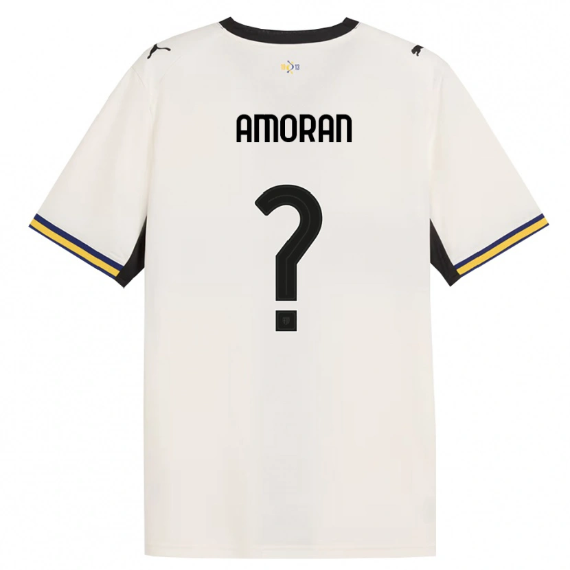 Danxen Kinderen Peter Amoran #0 Off-White Zwart Geel Thuisshirt Thuistenue 2026/27 T-Shirt België