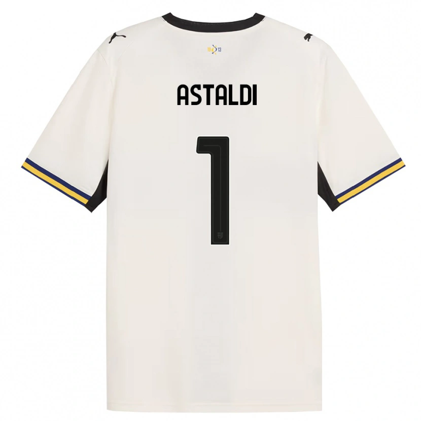 Danxen Kinderen Gianluca Astaldi #1 Off-White Zwart Geel Thuisshirt Thuistenue 2026/27 T-Shirt België