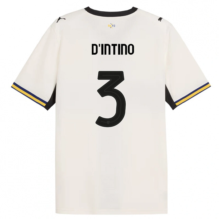 Danxen Kinderen Roberto D'intino #3 Off-White Zwart Geel Thuisshirt Thuistenue 2026/27 T-Shirt België