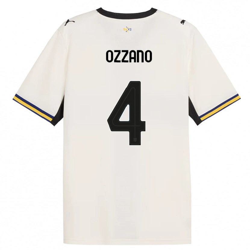 Danxen Kinderen Roberto Ozzano #4 Off-White Zwart Geel Thuisshirt Thuistenue 2026/27 T-Shirt België