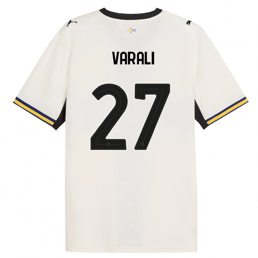 Danxen Kinderen Ludovico Varali #27 Off-White Zwart Geel Thuisshirt Thuistenue 2026/27 T-Shirt België