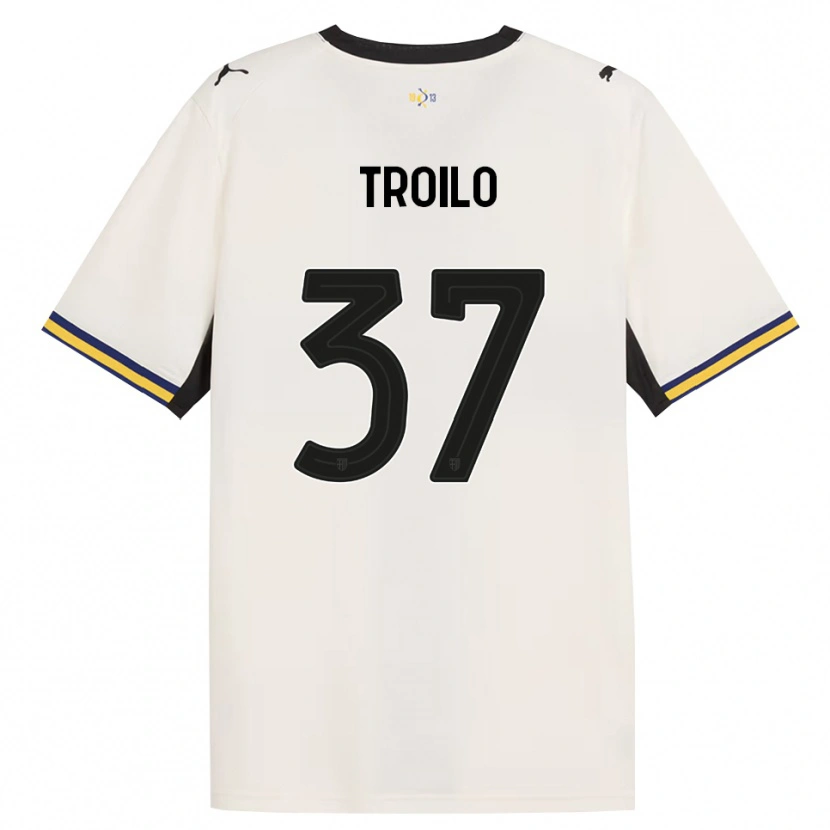Danxen Kinderen Mariano Troilo #37 Off-White Zwart Geel Thuisshirt Thuistenue 2026/27 T-Shirt België