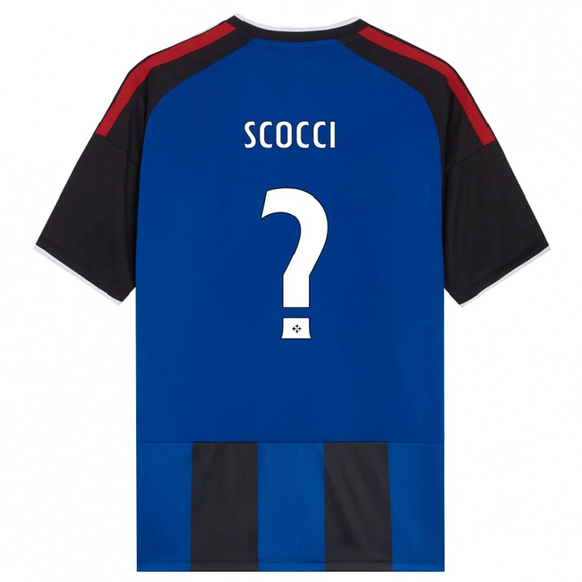 Danxen Kinderen Nicholas Scocci #0 Zwart Rood Wit Blauw Thuisshirt Thuistenue 2026/27 T-Shirt België