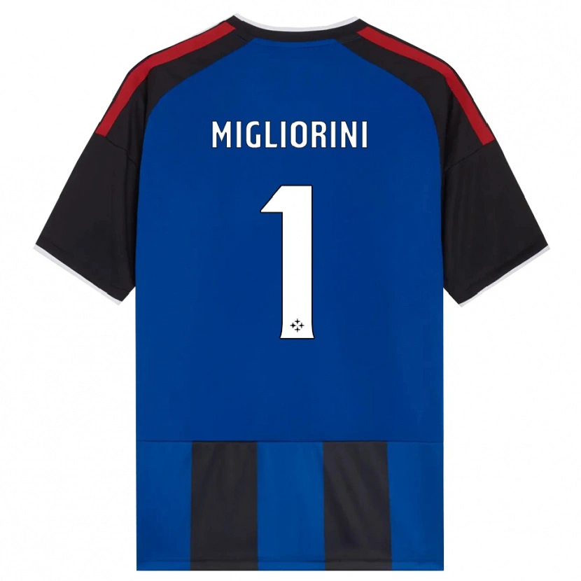 Danxen Kinderen Niccolò Migliorini #1 Zwart Rood Wit Blauw Thuisshirt Thuistenue 2026/27 T-Shirt België
