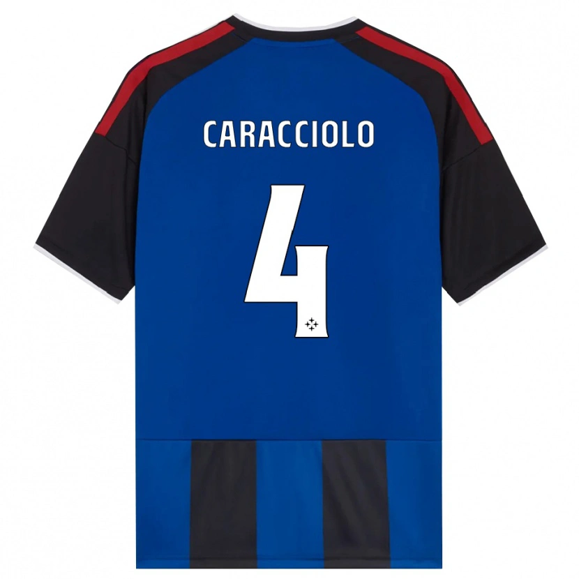 Danxen Kinderen Antonio Caracciolo #4 Zwart Rood Wit Blauw Thuisshirt Thuistenue 2026/27 T-Shirt België