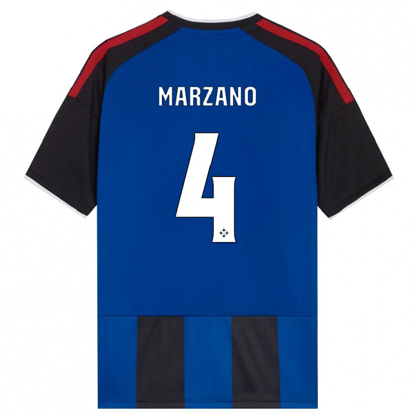 Danxen Kinderen Michelangelo Marzano #4 Zwart Rood Wit Blauw Thuisshirt Thuistenue 2026/27 T-Shirt België
