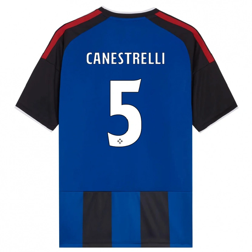 Danxen Kinderen Simone Canestrelli #5 Zwart Rood Wit Blauw Thuisshirt Thuistenue 2026/27 T-Shirt België