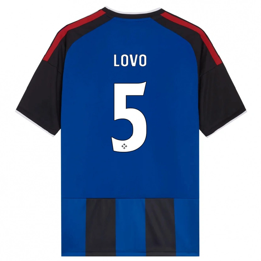 Danxen Kinderen Pietro Lovo #5 Zwart Rood Wit Blauw Thuisshirt Thuistenue 2026/27 T-Shirt België