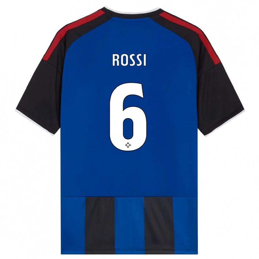 Danxen Kinderen Francesco Rossi #6 Zwart Rood Wit Blauw Thuisshirt Thuistenue 2026/27 T-Shirt België